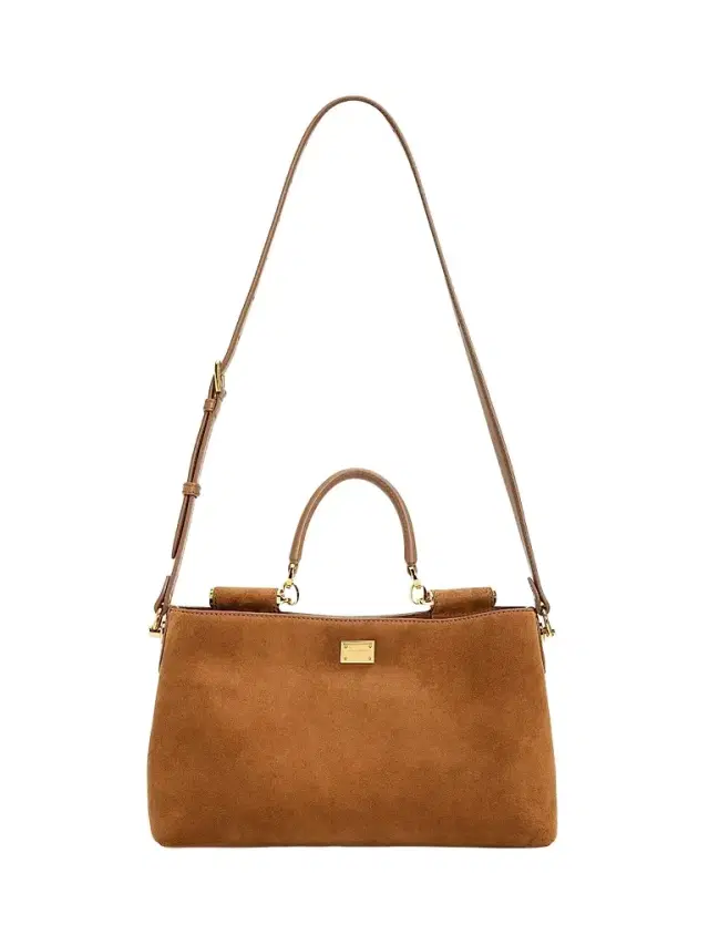 Dolce & Gabbana Women's Vittoria Suede Shoulder Bag - Cammello Caramello