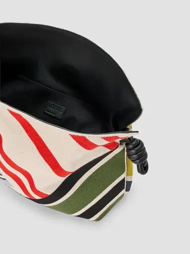 Loewe Women's Flamenco Medium Embroidered Canvas Clutch Bag | Thumbnail 3