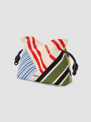 Loewe Women's Flamenco Medium Embroidered Canvas Clutch Bag | Thumbnail 6