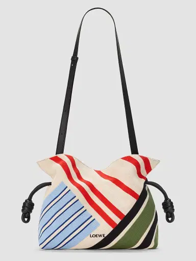 Loewe Women's Flamenco Medium Embroidered Canvas Clutch Bag | Thumbnail 8