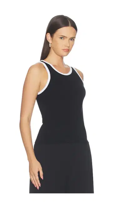 ENZA COSTA Cotton Ringer Tank | Thumbnail 2