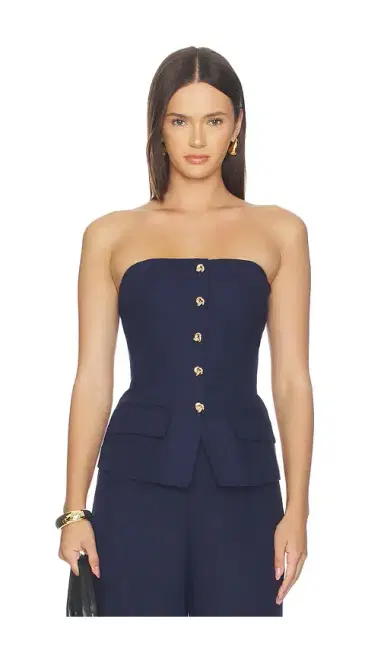 Generation Love Quinn Linen Bustier | Thumbnail 1
