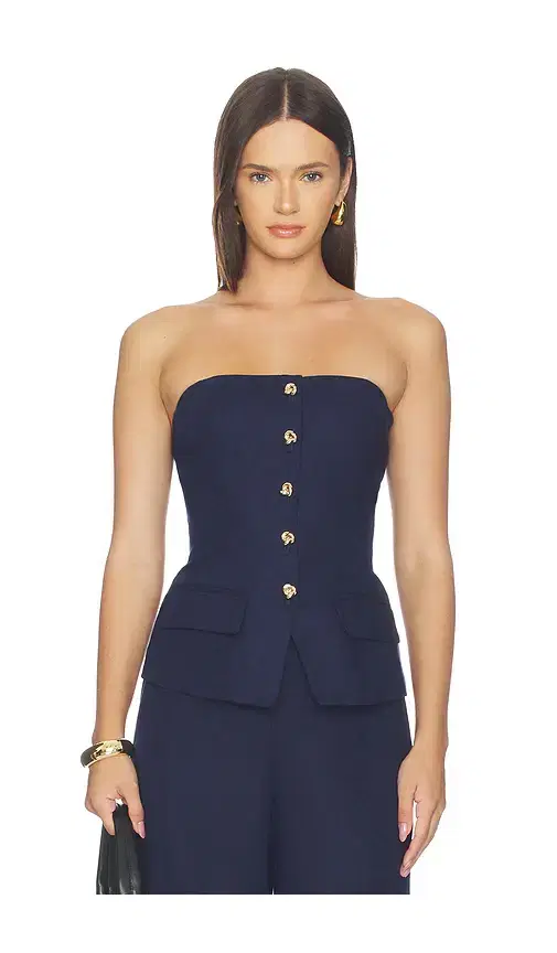 Generation Love Quinn Linen Bustier