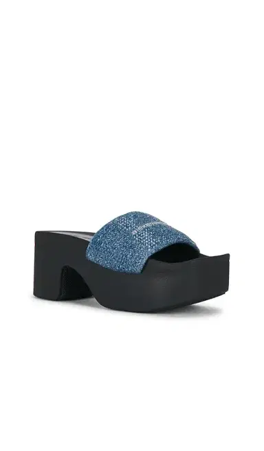 Alexander Wang Aw Denim Hotfix Platform Slide Indigo | Thumbnail 2