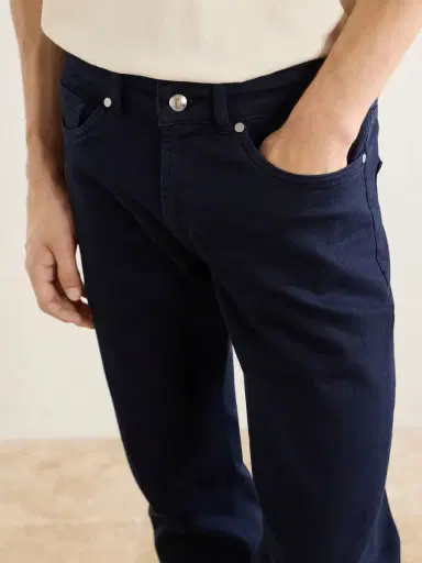 Peter Millar Fairfield Straight-Leg Garment-Dyed Jeans - Men | Thumbnail 5