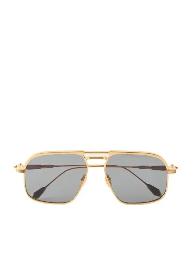 Jacques Marie Mage Labarge Aviator-Style Titanium Sunglasses - Men