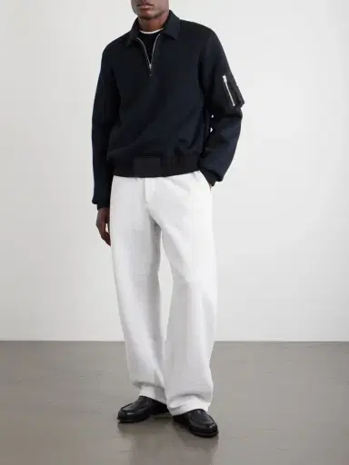 Sacai Straight-Leg Cotton-Jersey Sweatpants - Men | Thumbnail 2 Sacai Straight-Leg Cotton-Jersey Sweatpants - Men | Thumbnail 2