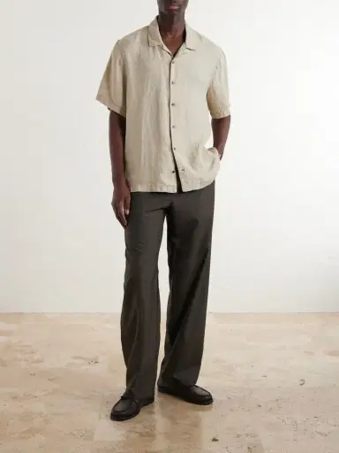 James Perse Convertible-Collar Linen Shirt - Men | Thumbnail 2
