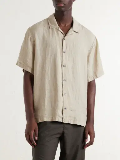 James Perse Convertible-Collar Linen Shirt - Men | Thumbnail 3