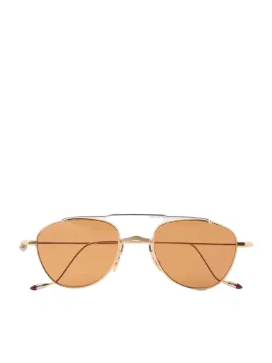 Jacques Marie Mage Flynn Aviator-Style Gold-Tone Metal Sunglasses - Men | Thumbnail 1 Jacques Marie Mage Flynn Aviator-Style Gold-Tone Metal Sunglasses - Men | Thumbnail 1