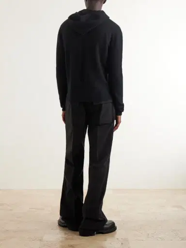 Rick Owens Cashmere-Blend Hoodie - Men | Thumbnail 4