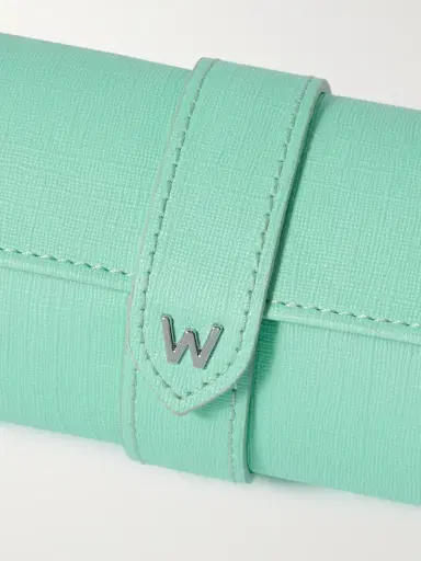 Wolf Cross-Grain Vegan Leather Watch and Jewellery Roll - Men | Thumbnail 3