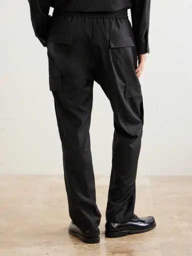 Barena Straight-Leg Virgin Wool-Gabardine Cargo Trousers - Men | Thumbnail 4