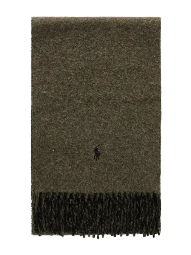 Polo Ralph Lauren Fringed Logo-Embroidered Reversible Recycled Wool and Nylon-Blend Scarf - Men