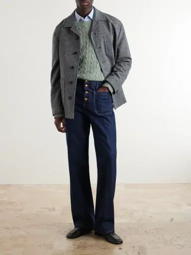 Valentino Garavani VLogo-Embellished Virgin Wool Sweater - Men | Thumbnail 2 Valentino Garavani VLogo-Embellished Virgin Wool Sweater - Men | Thumbnail 2
