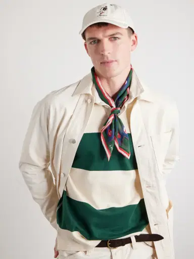 Drake's Embroidered Cotton-Twill Cap - Men | Thumbnail 2