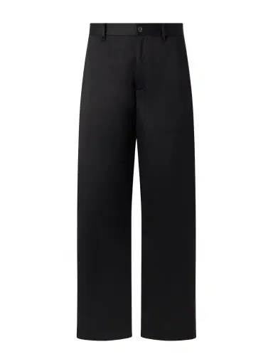 Acne Studios Straight-Leg Pleated Cotton-Satin Trousers - Men | Thumbnail 1 Acne Studios Straight-Leg Pleated Cotton-Satin Trousers - Men | Thumbnail 1