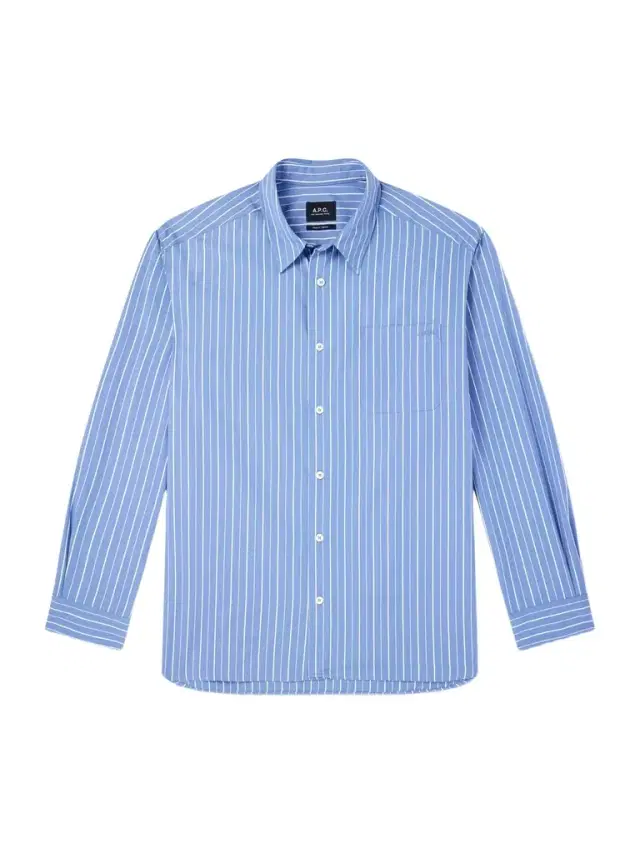 A.P.C. Malo Striped Cotton-Poplin Shirt - Men