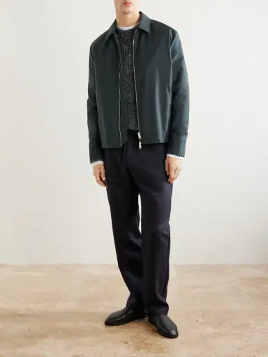 Barena Straight-Leg Herringbone Virgin Wool Trousers - Men | Thumbnail 2