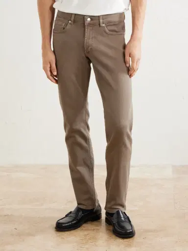 Peter Millar Fairfield Straight-Leg Garment-Dyed Jeans - Men | Thumbnail 3