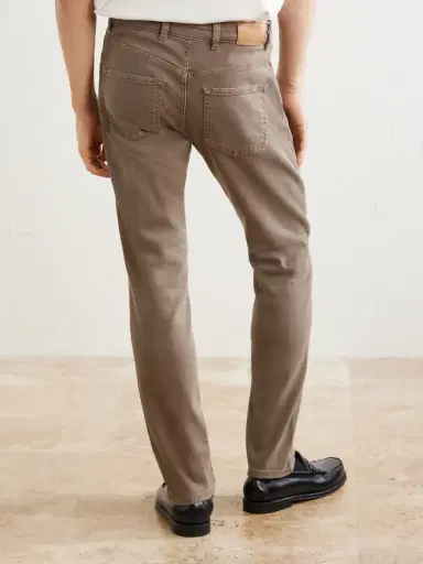 Peter Millar Fairfield Straight-Leg Garment-Dyed Jeans - Men | Thumbnail 4