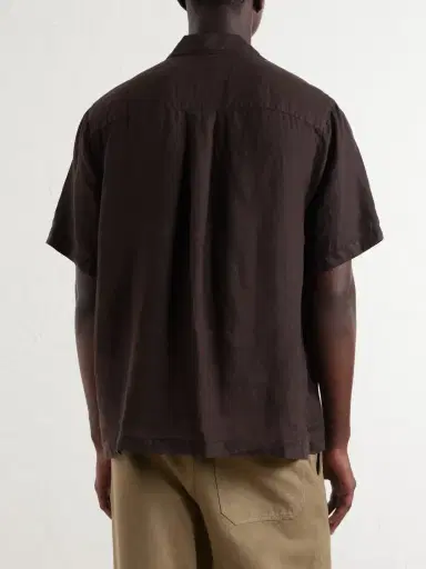 James Perse Convertible-Collar Linen Shirt - Men | Thumbnail 4