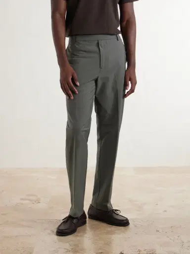 James Perse Slim-Fit Stretch Cotton-Blend Trousers - Men | Thumbnail 3