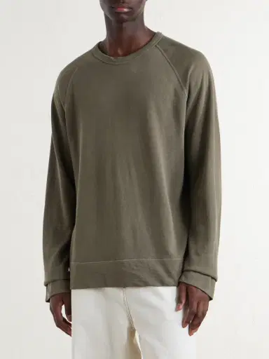 James Perse Cotton-Jersey Sweatshirt - Men | Thumbnail 3