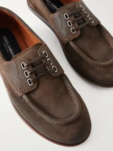 Dolce & Gabbana Crosta Suede Loafers - Men | Thumbnail 5