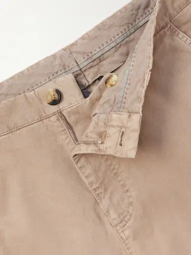 Brunello Cucinelli Straight-Leg Cotton Trousres - Men | Thumbnail 6