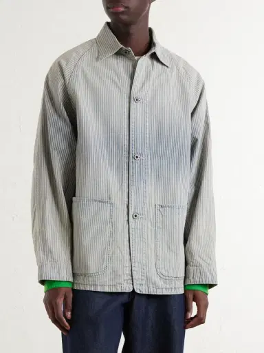 KAPITAL Liberty Striped Denim Overshirt - Men | Thumbnail 3 KAPITAL Liberty Striped Denim Overshirt - Men | Thumbnail 3