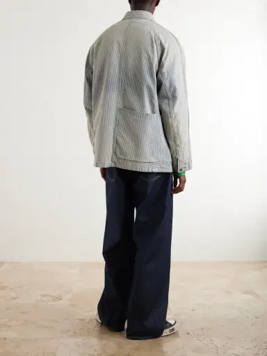KAPITAL Liberty Striped Denim Overshirt - Men | Thumbnail 4 KAPITAL Liberty Striped Denim Overshirt - Men | Thumbnail 4