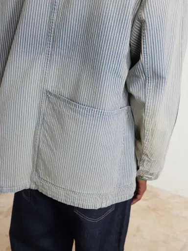 KAPITAL Liberty Striped Denim Overshirt - Men | Thumbnail 6 KAPITAL Liberty Striped Denim Overshirt - Men | Thumbnail 6
