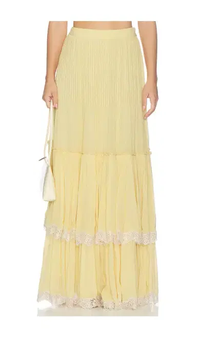 Hemant & Nandita Pintuck Maxi Skirt | Thumbnail 1