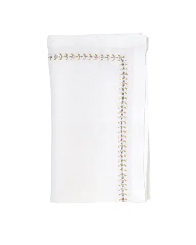 Kim Seybert Silver/Gold Herringbone Napkin | Thumbnail 2