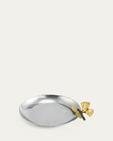 Michael Aram Butterfly Ginkgo Round Trinket Tray | Thumbnail 3