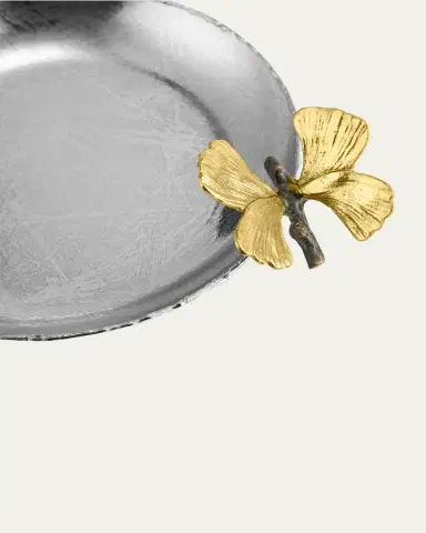 Michael Aram Butterfly Ginkgo Round Trinket Tray | Thumbnail 4