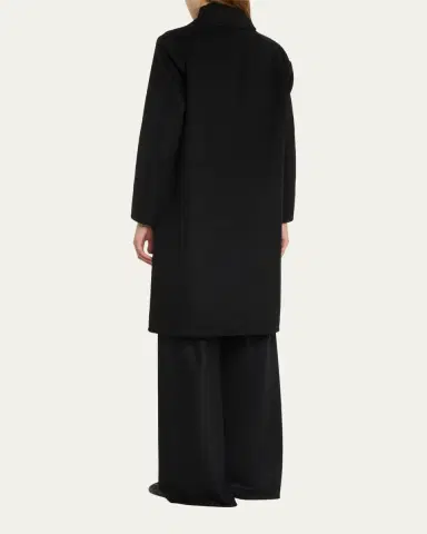 Vince Classic Straight Wool-Blend Coat | Thumbnail 3 Vince Classic Straight Wool-Blend Coat | Thumbnail 3