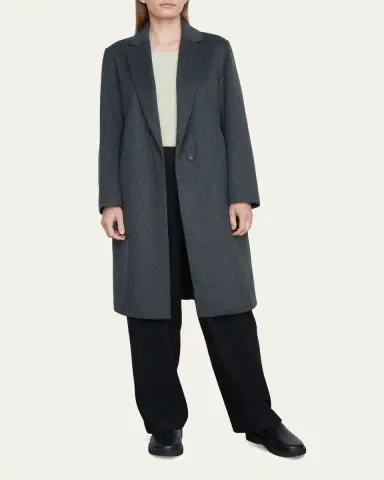 Vince Classic Straight Wool-Blend Coat | Thumbnail 6 Vince Classic Straight Wool-Blend Coat | Thumbnail 6