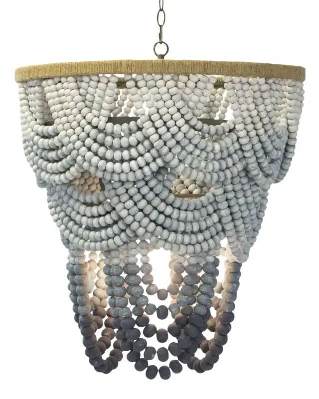 Regina Andrew Ombre Wood Bead Chandelier