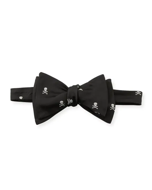 Ralph Lauren Purple Label Men 's Skull & Crossbones Bow Tie