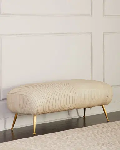 Regina Andrew Beretta Leather Bench | Thumbnail 1 Regina Andrew Beretta Leather Bench | Thumbnail 1