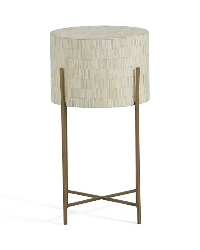 Regina Andrew Bone Drum Accent Table