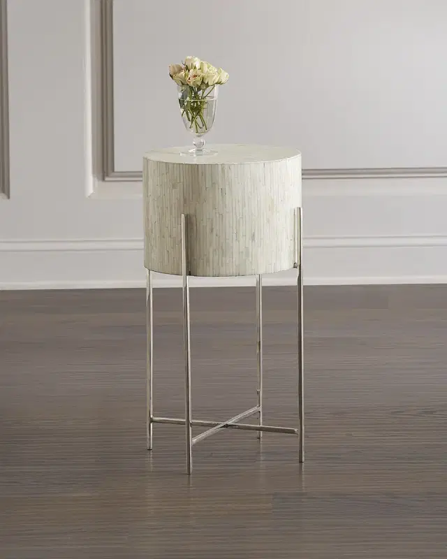 Regina Andrew Bone Drum Accent Table