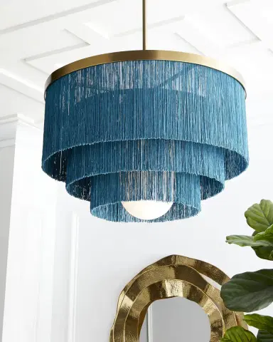 Regina Andrew Cabaret Fringe Chandelier | Thumbnail 4