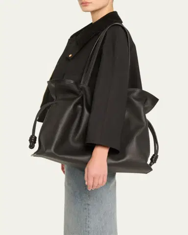 Loewe Flamenco XL Tote Bag in Napa Leather with Golden Foil Anagram | Thumbnail 2 Loewe Flamenco XL Tote Bag in Napa Leather with Golden Foil Anagram | Thumbnail 2