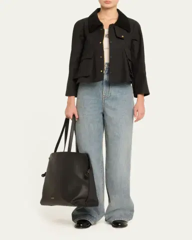 Loewe Flamenco XL Tote Bag in Napa Leather with Golden Foil Anagram | Thumbnail 5 Loewe Flamenco XL Tote Bag in Napa Leather with Golden Foil Anagram | Thumbnail 5