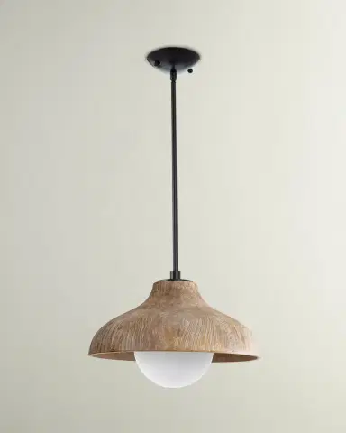 Regina Andrew Surfside Wood Hanging Lighting Pendant | Thumbnail 1