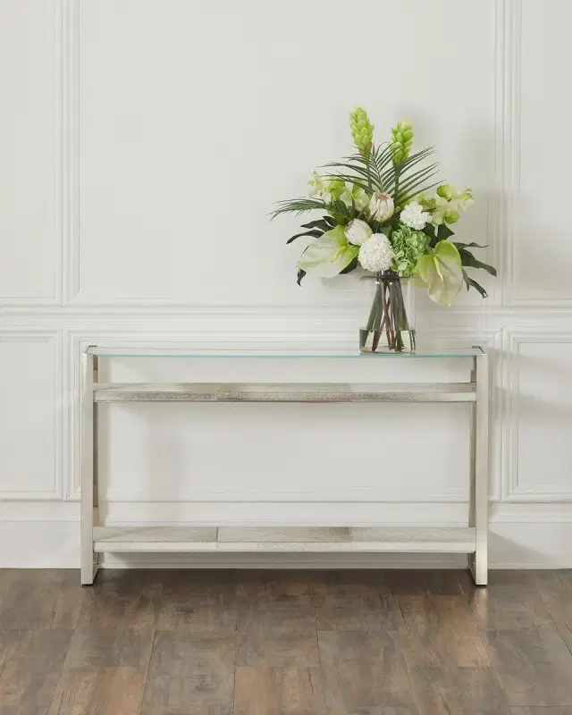 Regina Andrew Andres Hair on Hide Console Table