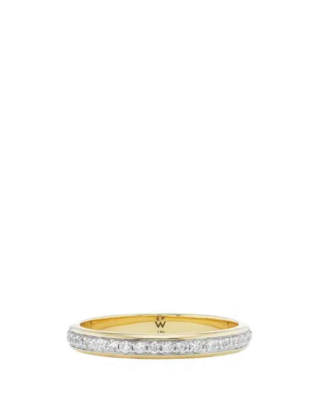 Emily P. Wheeler 18K Yellow Gold Dash Diamond Ring